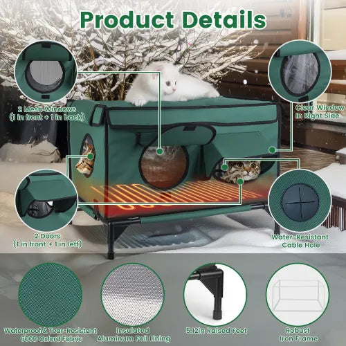 Heated Indestructible Cat Shelter™